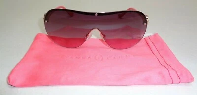 Ivanka Trump AUSTRIAN CRYSTAL SHIELD Rose Gold Sunglasses New Womens Eyewear - Imagem 1 de 4