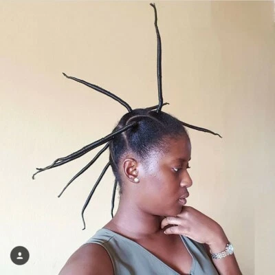 African Threading Rubber Thread For Stretching Out Natural Hair (2pcs) - Image 1 of 4