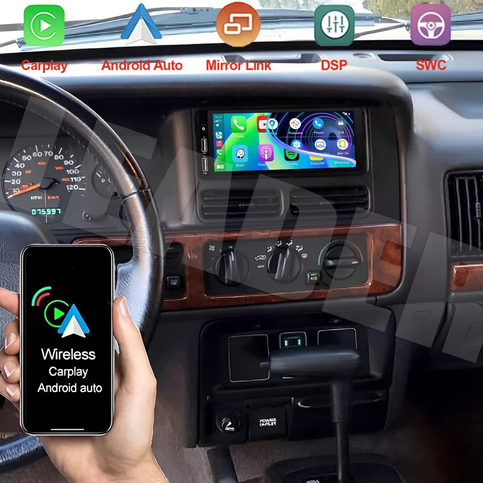 Para Jeep Grand Cherokee ZJ 1993-98 Radio GPS WIFI Inalámbrico Carplay Android 13.0 Foto 1 de 4