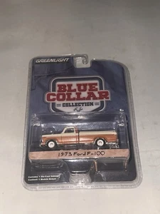 GREENLIGHT 1/64 1973 ORANGE & CREAM FORD F-100 W/BED COVER DIECAST 35140B CHASE - Picture 1 of 2