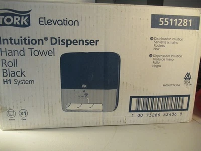 Tork Elevation Hand Towel Roll Dispenser Black Intuition Motion 5511281 - Image 1 of 4