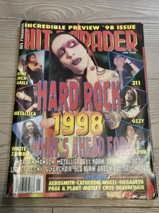 Hit Parader Magazine January 1998 Complete Marilyn Manson Hard Rock 98 /w Poster - Picture 1 of 4