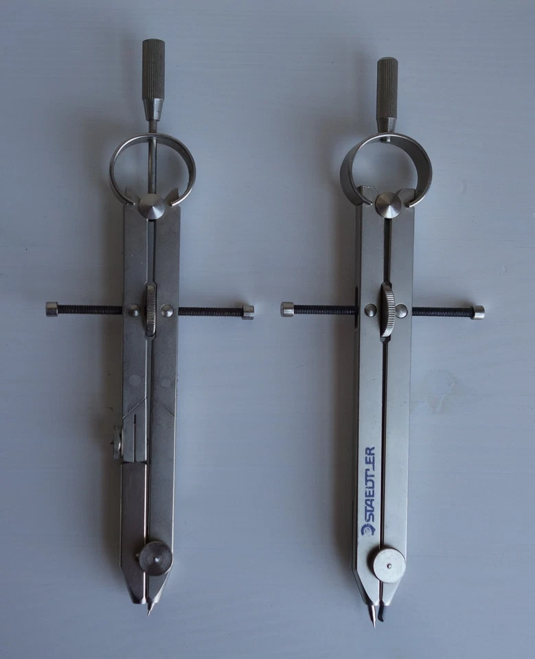 2 Pieces - Staedtler Mars Comfort 551 Precision Compass & Mars Masterbow Compass - Image 1 of 1