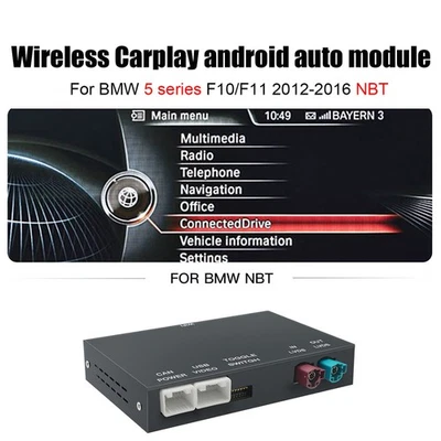 Wireless CarPlay Android Auto module For BMW 5 series F10/F11 2012-2016 NBT - Image 1 of 4
