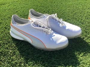 Puma Ignite Proadapt Delta Herren Größe 12 Golfschuhe 193849 - weiß/grau/orange - Bild 1 von 10