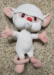 Vintage Pinky and the Brain Plush Doll Warner Bros Animaniacs 10" - Photo 1/7