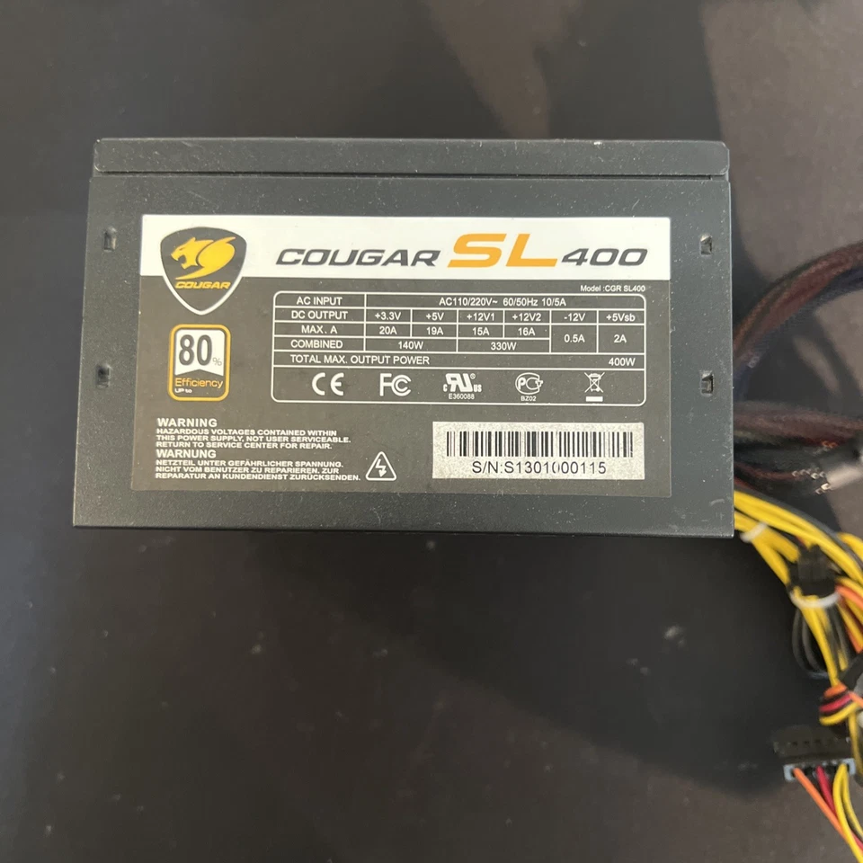 Cougar SL400 400W Power Supply - Imagem 1 de 4