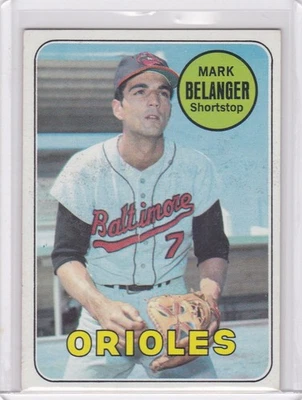 1969 Topps Baseball Card #299 Mark Belanger Baltimore Orioles - Ex-ExMt - Image 1 of 2