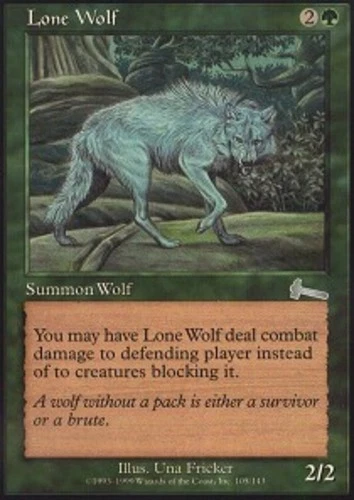 Lone Wolf - Urza's Legacy #105/144 MTG Magic The Gathering - Image 1 of 1