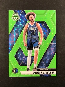 2024-25 Mosaic Dereck Lively II #115 Green Fluorescent Mosaic 03/10 SSP Mavs - Picture 1 of 2
