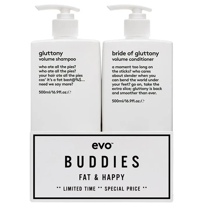 Champú voluminizador EVO Gluttony y acondicionador volumen Bride of Glottony 16,9 OZ Foto 1 de 2