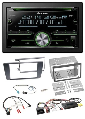 Pioneer Bluetooth Lenkrad DAB 2DIN USB CD Autoradio für Skoda Octavia 09-13 Scou - Bild 1 von 4