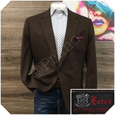 Blazer de cachemir a medida para hombre Abrigo deportivo Chaqueta informal Talla 50R Traje de dos botones Foto 1 de 4