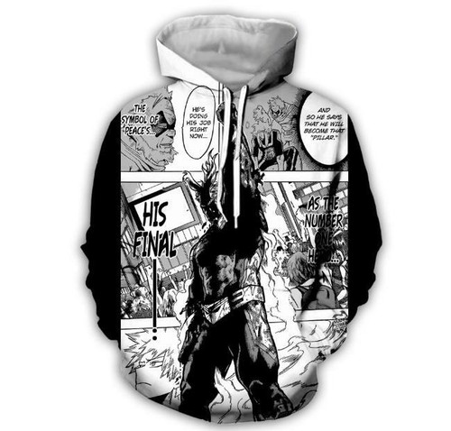 VETEMENTS Felpa con cappuccio Cosplay My Hero Academia Anime pullover con cappuccio
