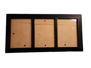 Picture Frame 3 Pictures 6.5"×4.5" All Black Frame, Hanging or Desktop - Picture 1 of 3