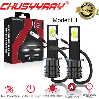2x H1 LED Car Headlight Light Bulbs White Beam AU For JAGUAR X TYPE 2001-2010 - image 1 of 4