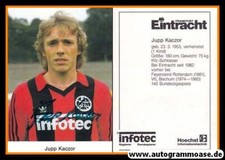 Autograph football | Eintracht Frankfurt | 1982 | Jupp KACZOR
