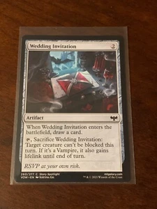 Magic Gathering Innistrad Crimson Vow Wedding Invitation - Picture 1 of 2
