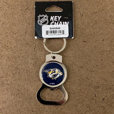 NHL Nashville Predators Flyers Hockey Logo Bottle Opener Key Chain NWT Cover