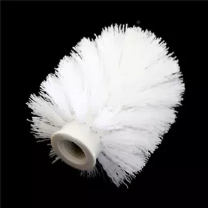 White Toilet Brush Head Holder Replacement Bathroom WC Cleaning Brush He^qk - Bild 1 von 6
