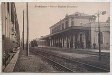 CARTOLINA MONFALCONE GORIZIA TRENO STAZIONE FERROVIARIA STREPITOSA 3V94