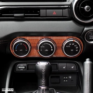 Aotenjo Labo AC Unit Control Switch Panel Cover Wood-grain - Mazda MX-5 Miata ND - Picture 1 of 7
