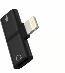 2in1 Audio Charger Adapter Splitter Dual Headphone iPhone 14 13 12 11 X Pro Max - Picture 1 of 5