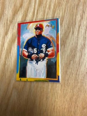1997 Topps Gallery Peter Max Frank Thomas Chicago White Sox Card #PM6 - Image 1 of 4