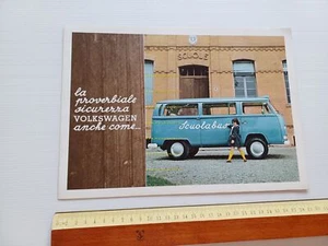 Volkswagen furgone Scuolabus 1968 depliant italiano originale - Picture 1 of 4