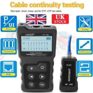 NOYAFA Multifunctional Ethernet Network Cable Tester PoE Checker PoE Tester U0Y4 - Picture 1 of 12