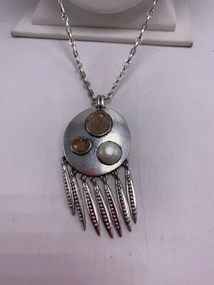 $45 Lucky Brand druzy colgante collar a33 Foto 1 de 4