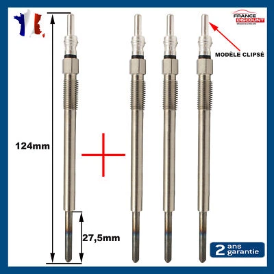 4 Bougie de préchauffage pour Berlingo C1 C2 C3 C4 C5 Jumpy Nemo 1.4 1.6 HDI - Photo 1/4