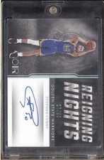 Stephen Curry 2021-22 Panini Noir RN-SCU Reigning Nights Auto 27/49