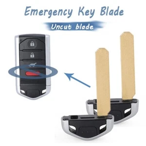 2 Smart Remote Emergency Key Blade Uncut Blank for Acura TL ILX RDX ZDX M3N5WY81 - Bild 1 von 4