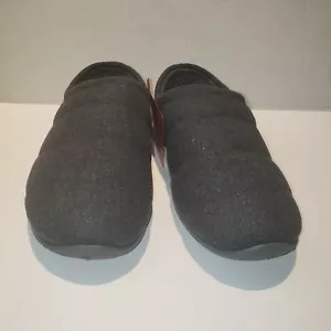 Deer Stags Mens Bearing Mule Slippers Dark Gray Round Toe Slip Ons 7M New #50 - Picture 1 of 7