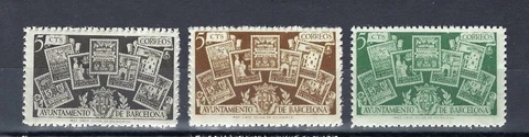 Spain 1930 Barcelona Philatelic congress and Exhibition stamps on stamp MNH Cover