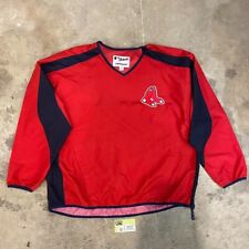 Boston Red Sox Majestic Pullover Windbreaker Practice Jacket Size XL Men
