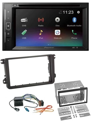 Pioneer Bluetooth MP3 USB 2DIN DAB DVD Autoradio für Skoda Praktik Superb Yeti - Bild 1 von 4