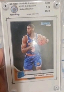 Donruss #203 2019-20 clasificación RJ Barrett novato radiocontrol New York Knicks PSA 10 All Star - Imagen 1 de 3