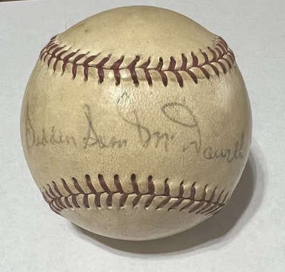 SUDDEN SAM MCDOWELL Signed Baseball My Best Always Autographed Ball NO COA - Image 1 of 4