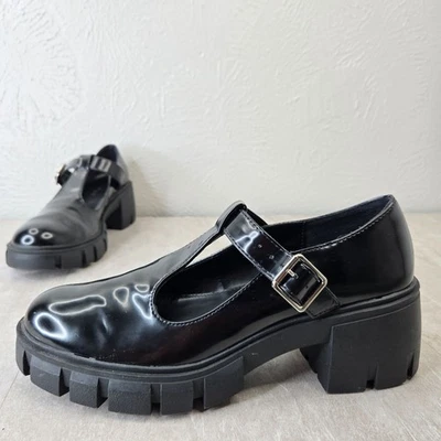 Zapatos Madden Girl Plataforma Mary Jane Lolita Preppy Suela Gruesa Vestido Talla 9.5 Foto 1 de 4