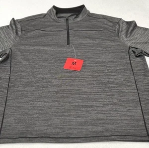 Pebble Beach Men's Dry-Luxe Performance 1/4 Zip Shirt, Gray, Size M - Picture 1 of 3