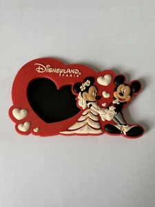 Disneyland Paris Foto Bilderrahmen Mickey Minnie Hochzeit Gummi Kühlschrankmagnet - Bild 1 von 5