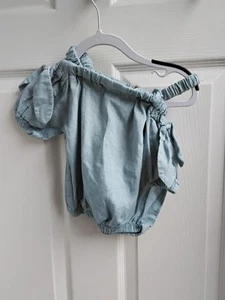 Girls Summer Top Aged 5yrs Blue - Picture 1 of 2