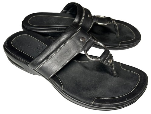 NIKE Sandali infradito COLE HAAN Air slip on TAGLIA 7 5 pelle nera 20532 comodi