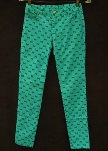 Garnet Hill Pants~Fine Wale Corduroy~Dark Aqua ~Sz.10 Girls~HIPSTER COOL~EUC!! - Picture 1 of 5