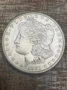 1881-S $1 US Morgan Silver Dollar - Picture 1 of 2