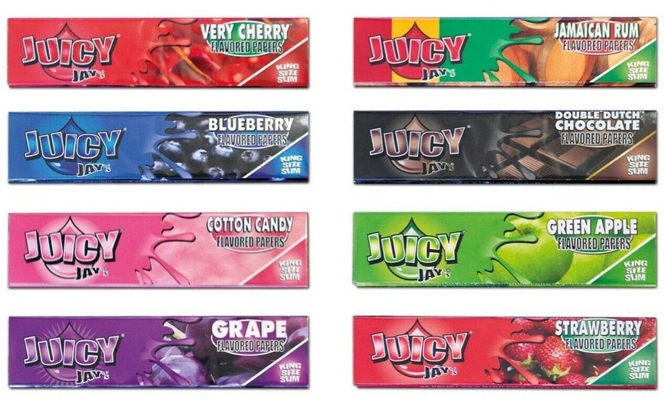 Juicy Jays Blättchen flavored Papers mit Geschmack King Size Zigarettenpapier