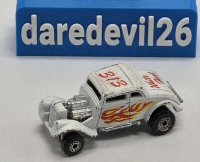 Vtg 1982 MATCHBOX "White Heat" '33 Willys Street Rod White England Loose 1/64 - Image 1 of 4