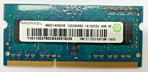 Ramaxel 4GB (1x4GB) DDR3 SODIMM RMT3170EF68F9W-1600 1Rx8 PC3L-12800S-11 #R1887 - Bild 1 von 2